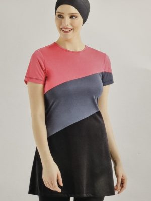 2 PC PEACH/GREY COSTUME