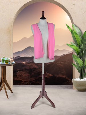 DUPATTA CHIFFON SCARVES WITH DIAMANTE BORDERS - BRALLET SLIPPER PINK