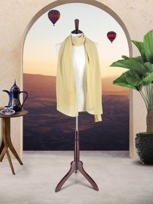 TURKISH CHIFFON SCARVES - MUSTARD