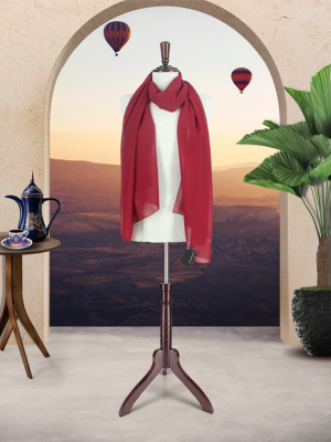 TURKISH CHIFFON SCARVES - MAROON