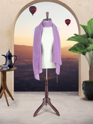 TURKISH CHIFFON SCARVES - ORCHID