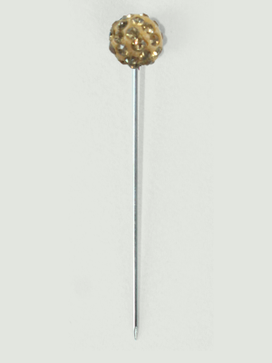 GOLD CRYSTAL BALL SCARF PINS