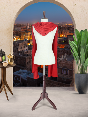DUBAI SHIMMER SCARVES - RED