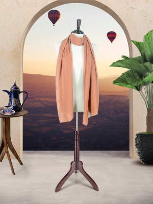 TURKISH CHIFFON SCARVES - BURNT ORANGE