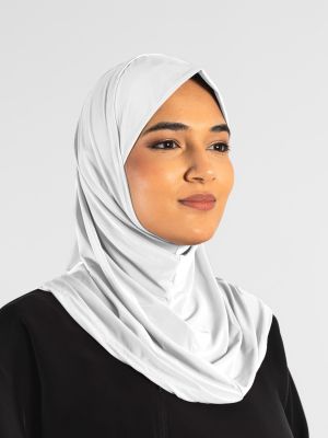LADIES SHORT BURKA - WHITE