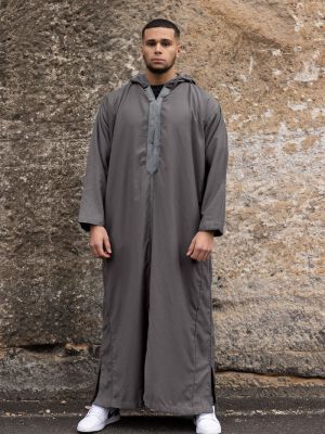 HOODED MOROCCAN - ASH GREY