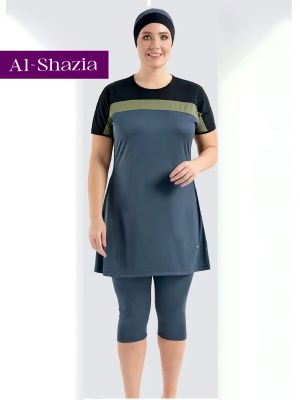 2PC COSTUME - BLACK/OLIVE/GREY
