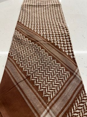 MEN'S KEFFIYAH SCARF - CINNAMON