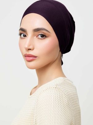 TURKISH SCARF UNDERCAP - DEEP GRAPE