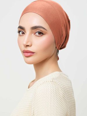 TURKISH SCARF UNDERCAP - DUSTY PEACH