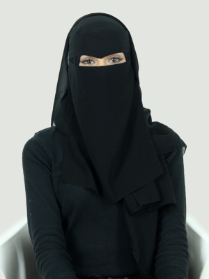 BEDOON ESSM NIQAB - V TIE UP