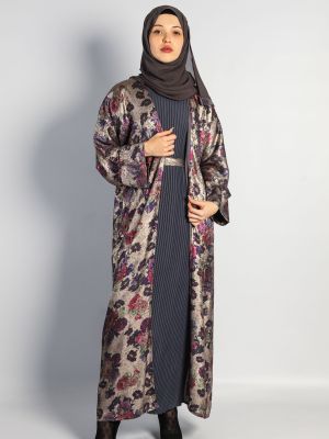 SHIMMER FLOWER - CHARCOAL