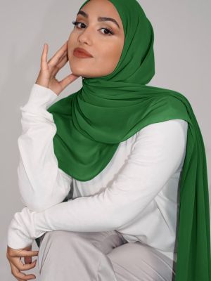 LUXURY CHIFFON - FOREST GREEN