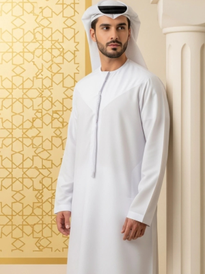 PREMIUM EMIRATI TASSLE - WHITE
