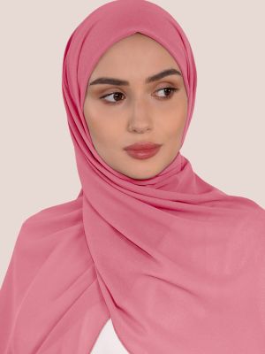 STRETCH CHIFFON - HOT PINK