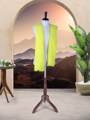 DUPATTA CHIFFON SCARVES WITH DIAMANTE BORDERS - YELLOW
