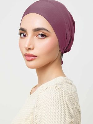 TURKISH SCARF UNDERCAP - PLUM