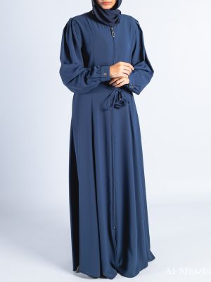 BEYZA PLEATED SLEEVE & CUFF - MARINE BLUE
