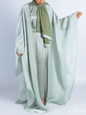 DOUBLE CAPE FARASHA - FRESH  MINT