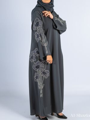EXCLUSIVE  FLOWER EMROIDERY-NARDO GREY