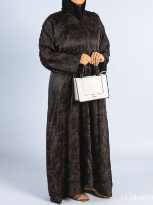 CAMO ABAYA- CHOCOLATE