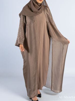 DOUBLE CAPE FARASHA - MOCHA