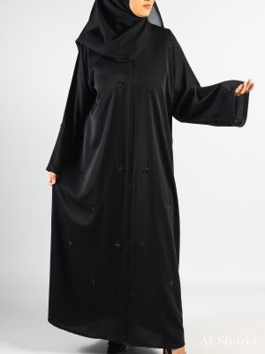 BLACK FLOWER ABAYA