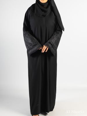 BUDAYA SLEEVE ABAYA - BLACK
