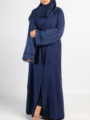 BUDAYA SLEEVE ABAYA - NAVY