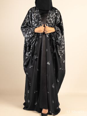 BEDOON ESSM LEAF FARASHA PLEAT - SILVER