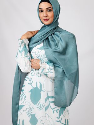 TURKISH CRINKLE SILK - Deep Atlantic