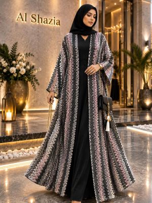 PASHMINA ABAYA - WOVEN WAVES