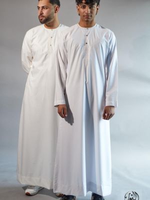 EMIRATI WITH METAL STUD - WHITE