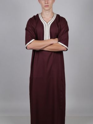 MOROCCAN THOBE - MAROON