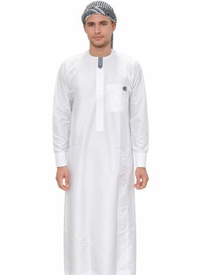 SHARQI COLLARLESS WITH CUFF - GREY