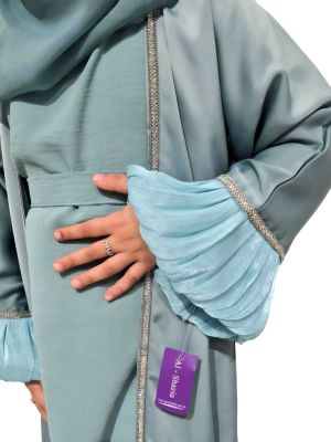 GIRLS AQUA ORGANZA SLEEVE (Updating)