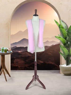 DUPATTA CHIFFON SCARVES WITH DIAMANTE BORDERS - BLUSH PINK