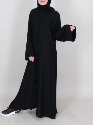 PLAIN CLOSED PANEL ABAYA #3
