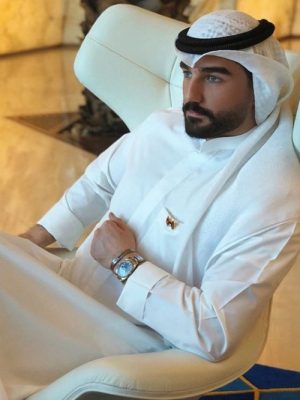 MENS KEFFIYAH SCARF - WHITE