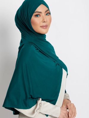 PLAIN STRETCH SCARF - CRYSTAL TEAL