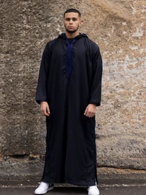 HOODED MOROCCAN - NAVY