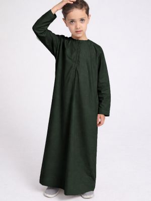EMIRATI BOYS COTTON - FOREST GREEN