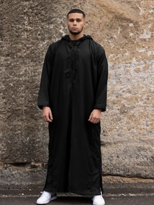 HOODED MOROCCAN - BLACK