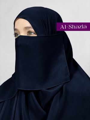 HALF PARDAH - NAVY