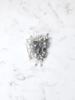 ROUND HEAD PIN - WHITE